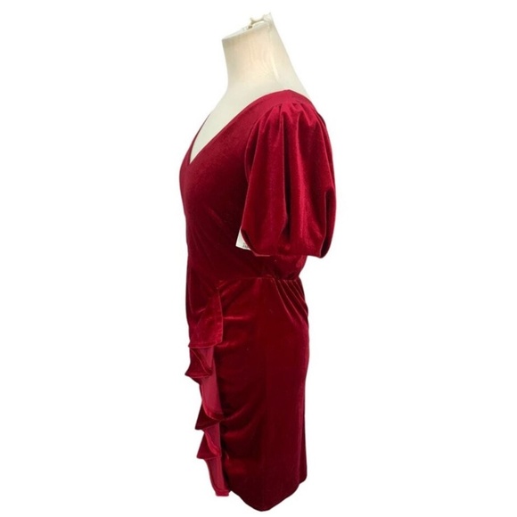 SAM EDELMAN: Ruched Velvet Sheath Dress (NWT) - Picture 4 of 5